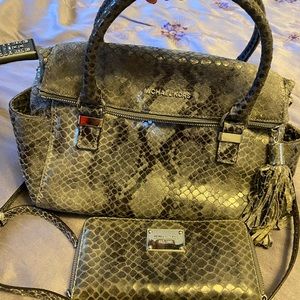 Michael Kors bag with matching wallet